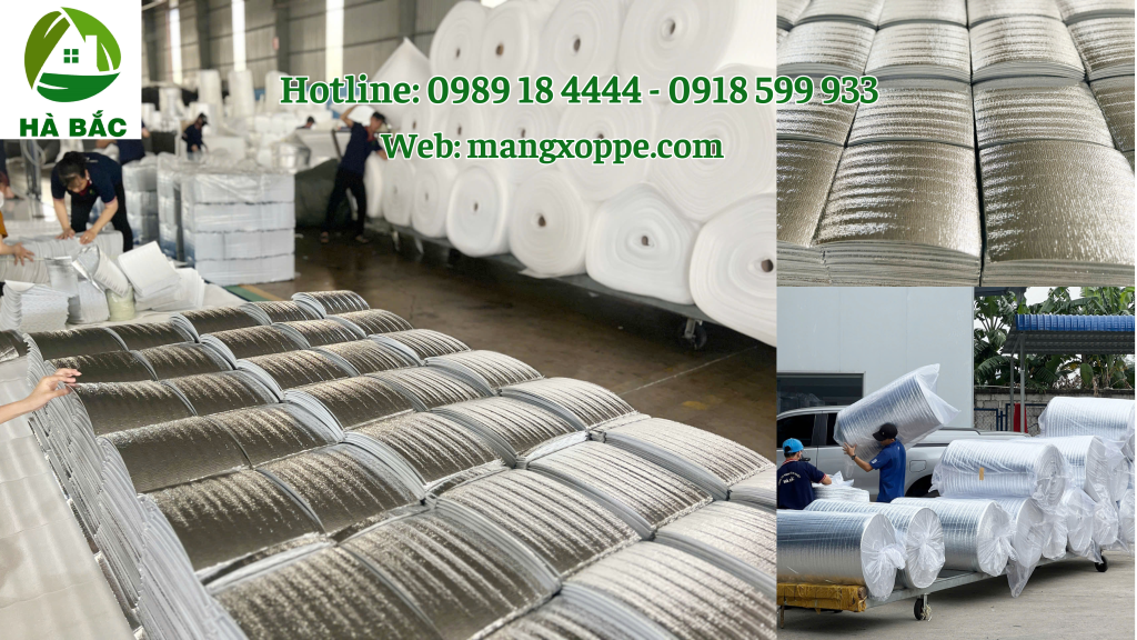 Xốp Foam OPP tráng bạc cách nhiệt