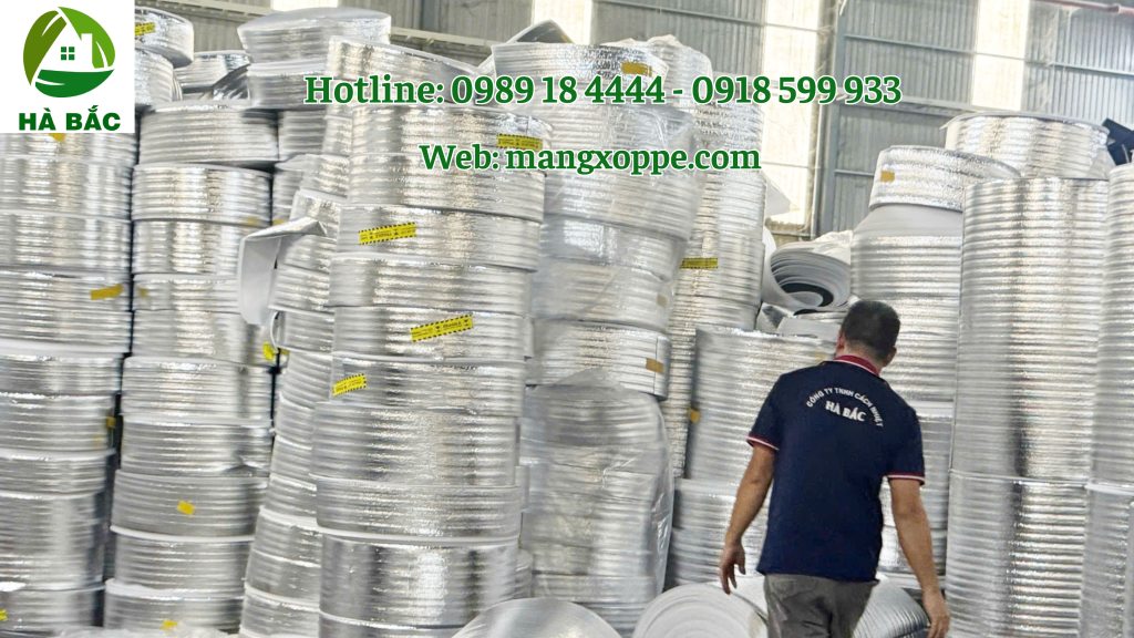 Xốp Foam OPP tráng bạc cách nhiệt