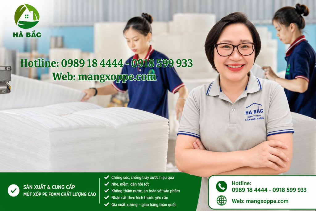 Mút xốp pe foam dạng tấm