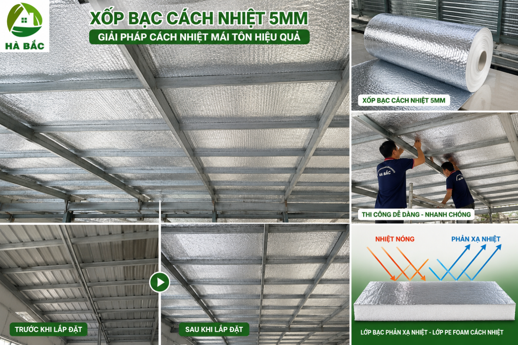Xốp bạc cách nhiệt 5mm