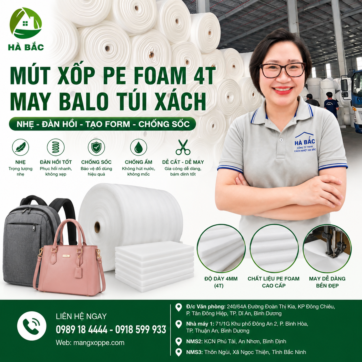 Mút xốp pe foam 2mm giá rẻ, công ty sản xuất mút xốp pe foam 2mm giá rẻ tại Bình Dương, HCM, Đống Nai, Tây Ninh - Ảnh 2
